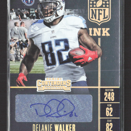 2017 Panini Contenders Football NFL Ink Delanie Walker #NI-DW Auto