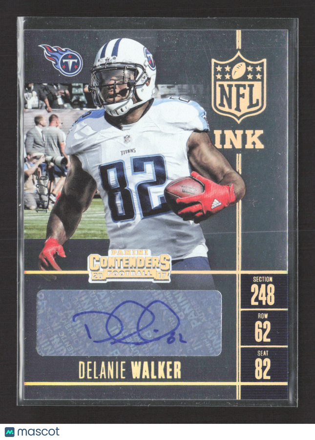 2017 Panini Contenders Football NFL Ink Delanie Walker #NI-DW Auto