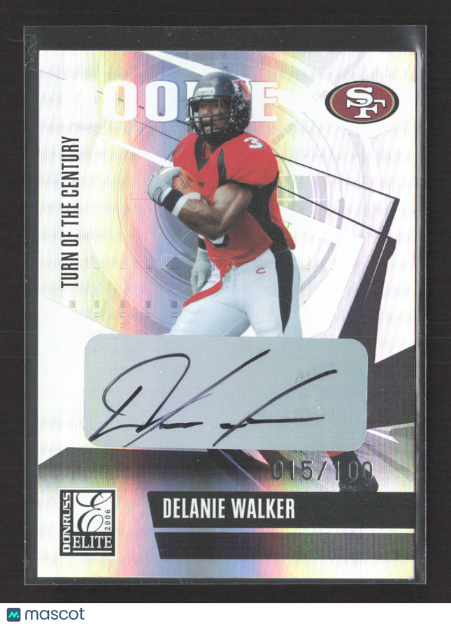 2006 Donruss Elite Turn of the Century Delanie Walker #136 015/100 Auto