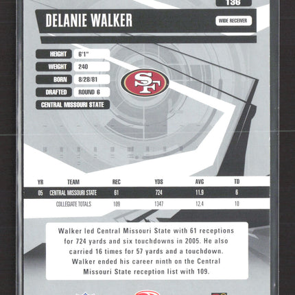 2006 Donruss Elite Turn of the Century Delanie Walker #136 015/100 Auto
