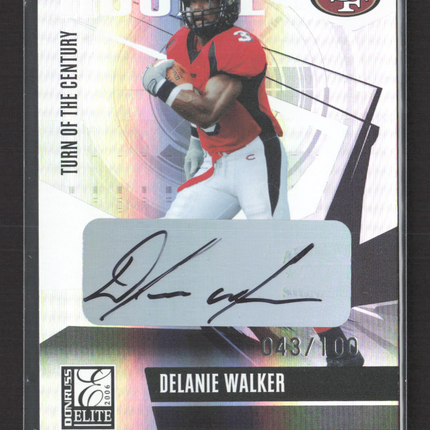 2006 Donruss Elite Turn of the Century Delanie Walker #136 043/100 Auto