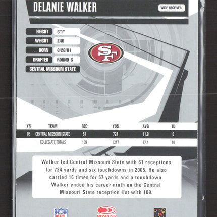 2006 Donruss Elite Turn of the Century Delanie Walker #136 043/100 Auto
