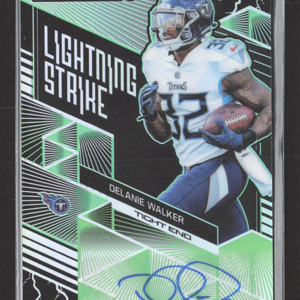 2018 Obsidian Lightning Strike Delanie Walker Electric Etch Green 01/25 Auto
