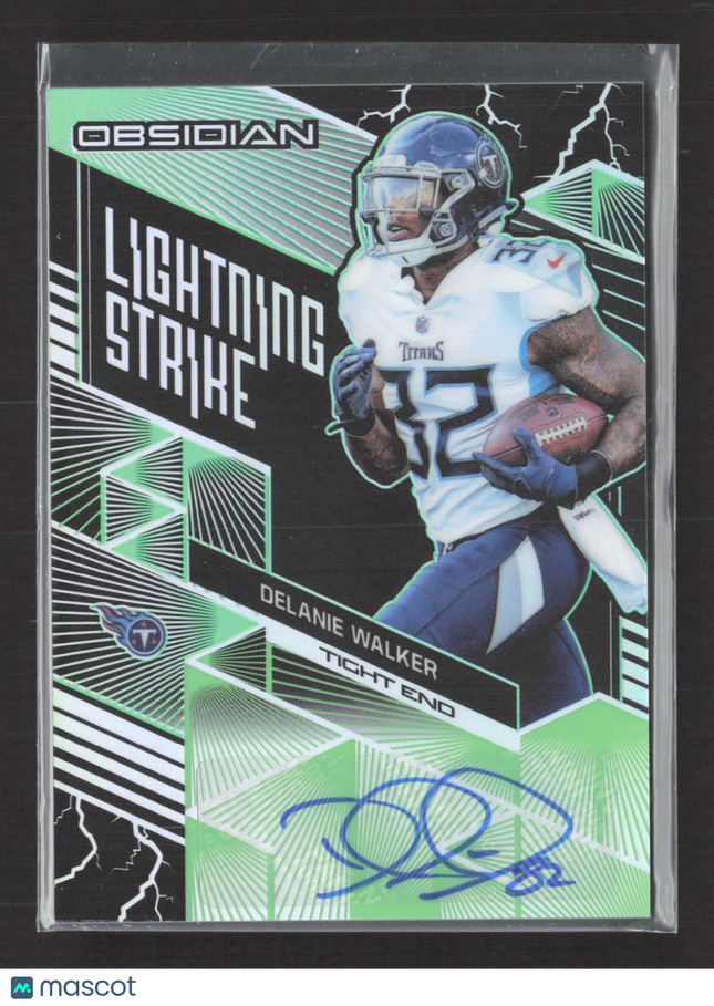 2018 Obsidian Lightning Strike Delanie Walker Electric Etch Green 01/25 Auto