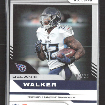 2018 Obsidian Lightning Strike Delanie Walker Electric Etch Green 01/25 Auto