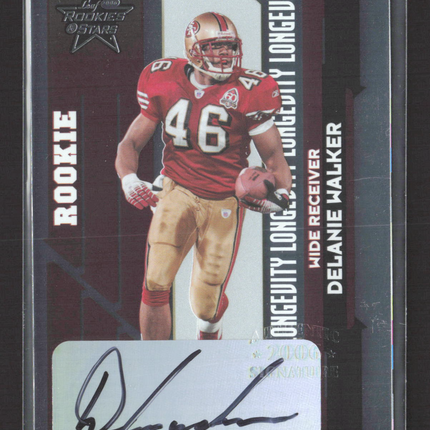 2006 Leaf Rookies & Stars Longevity Delanie Walker #231 Auto
