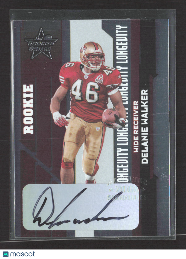 2006 Leaf Rookies & Stars Longevity Delanie Walker #231 Auto