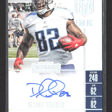 2017 Panini Contenders Football NFL Ink Delanie Walker #NI-DW /199 Auto
