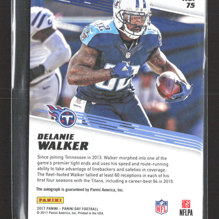 2017 Panini Panini Day Football Delanie Walker #75 Auto