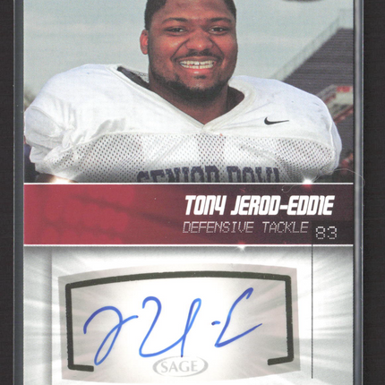 2012 SAGE HIT Tony Jerod-Eddie #A27 Authentic Autograph Auto