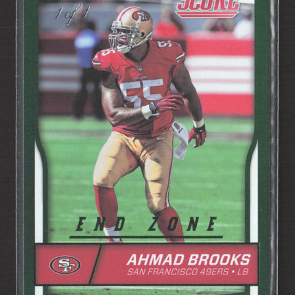 2016 Panini Score End Zone Ahmad Brooks #280 1/1