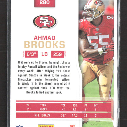 2016 Panini Score End Zone Ahmad Brooks #280 1/1