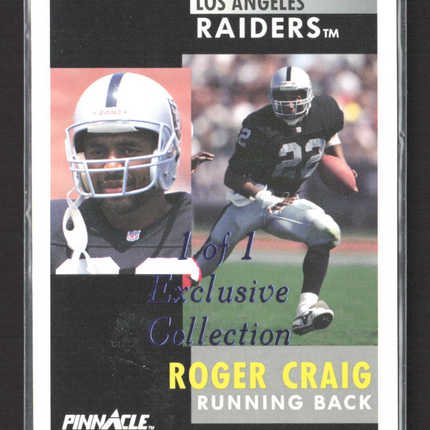 1991 Pinnacle Precious Gems Series Sapphire Roger Craig #32 1/1 Exclusive