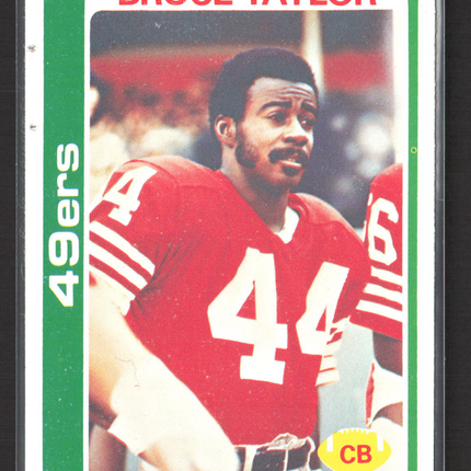 1978 Topps Bruce Taylor #436 Blank Back Proof