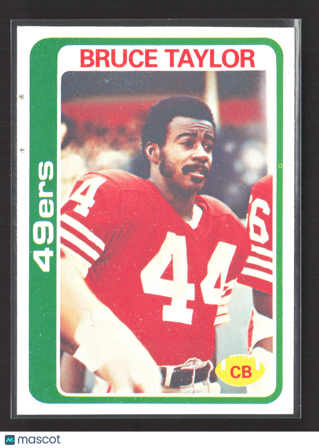1978 Topps Bruce Taylor #436 Blank Back Proof