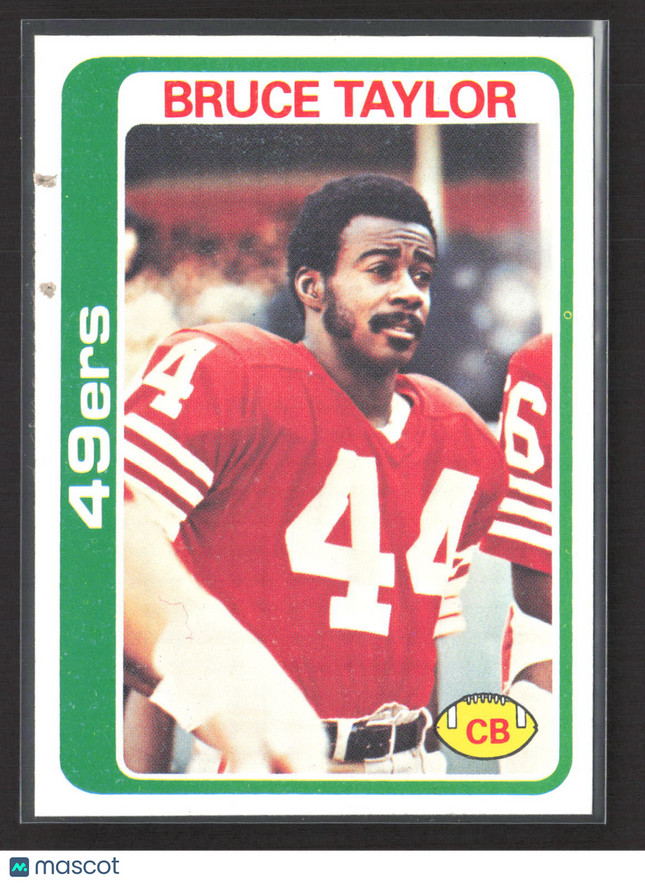 1978 Topps Bruce Taylor #398 Blank Back Proof