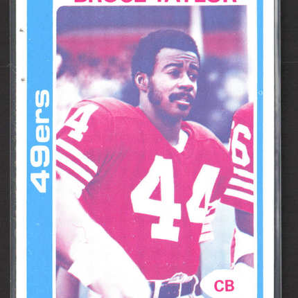1978 Topps Bruce Taylor #102 Blank Back Proof