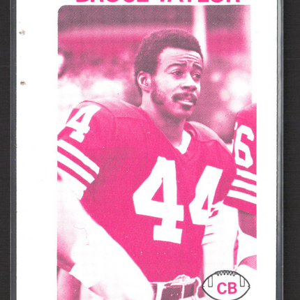 1978 Topps Bruce Taylor Blank Back Proof