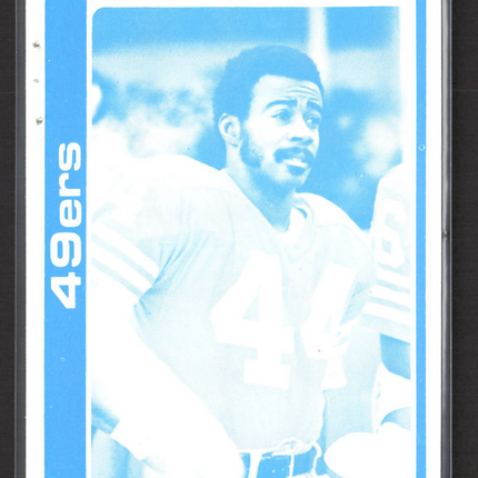 1981 Topps Dwight Hicks Cyan Printing Plate