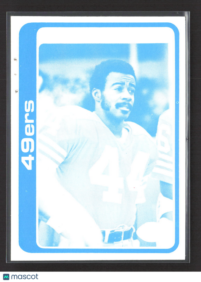 1981 Topps Dwight Hicks Cyan Printing Plate