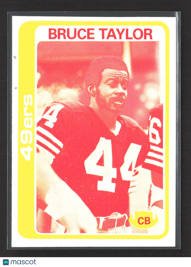 1978 Topps Bruce Taylor #208 Blank Back Proof