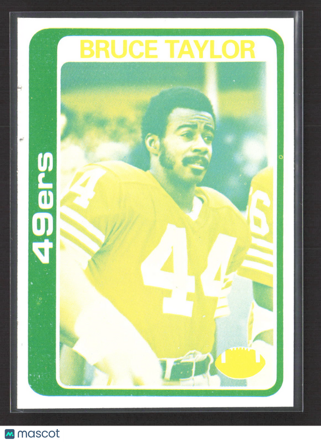 1978 Topps Bruce Taylor #348 Blank Back Proof