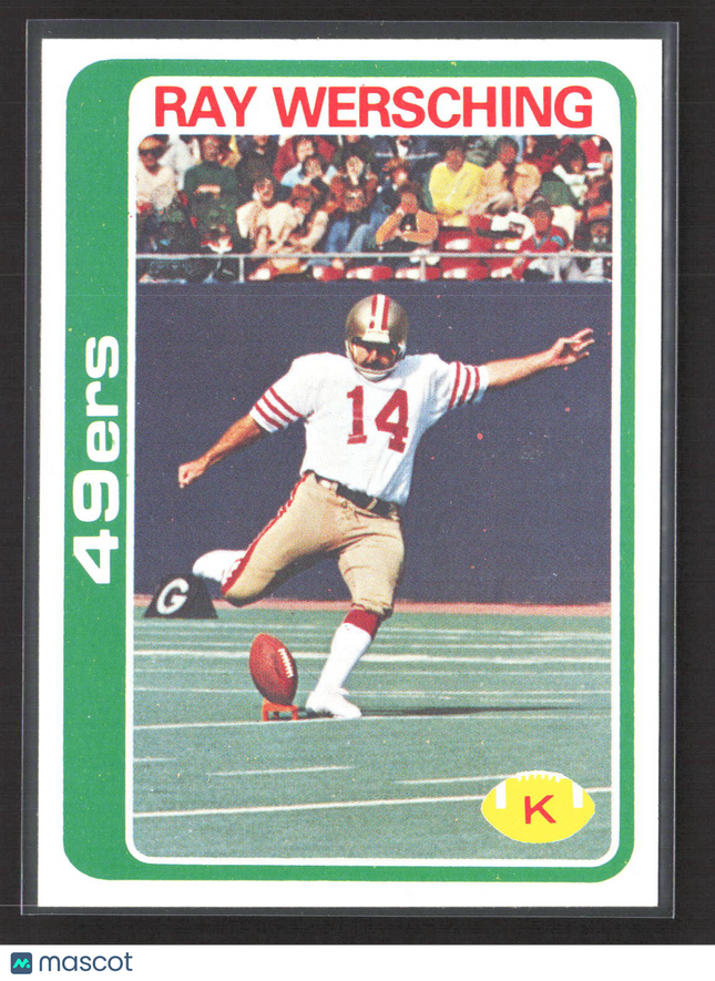 1978 Topps Ray Wersching #356 Blank Back Proof