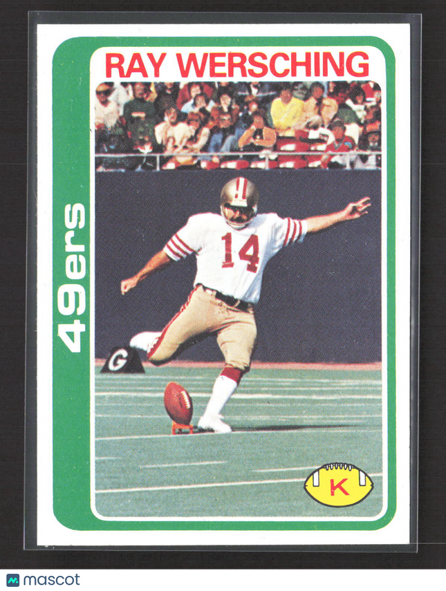 1978 Topps Ray Wersching #272 Blank Back Proof