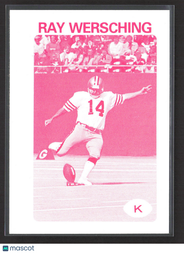 1978 Topps San Francisco Ray Wersching #272 Blank Back Proof