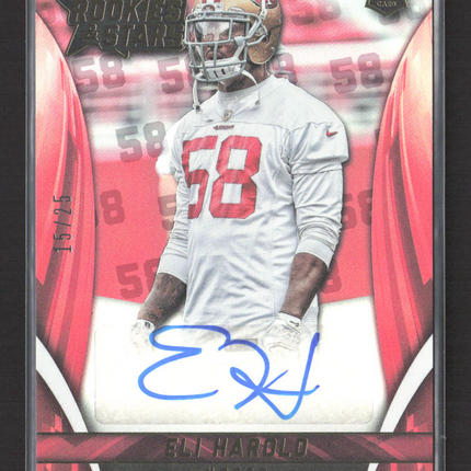 2015 Panini Rookies & Stars Eli Harold #RS-EH RC 15 / 25 Auto