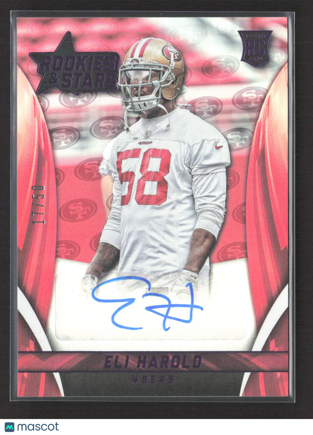 2015 Panini Rookies & Stars Eli Harold #RS-EH RC 17/50 Auto