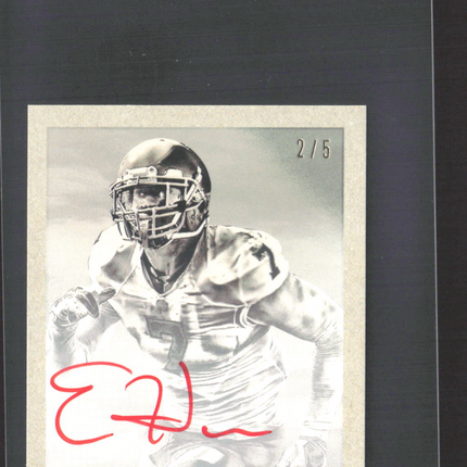 2015 Bowman Football Eli Harold #BMA-EH Black and White /5 Auto