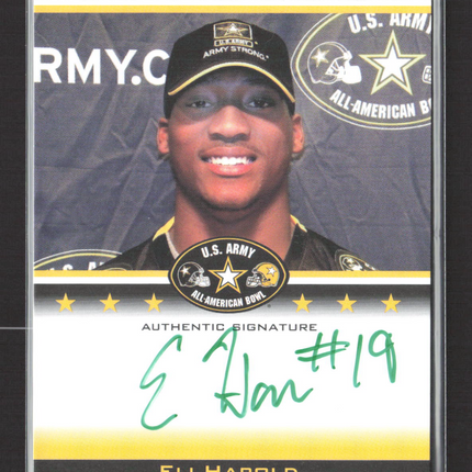 2012 Leaf U.S. Army All-American Bowl Selection Tour Eli Harold #TA-EH1 /10 Auto