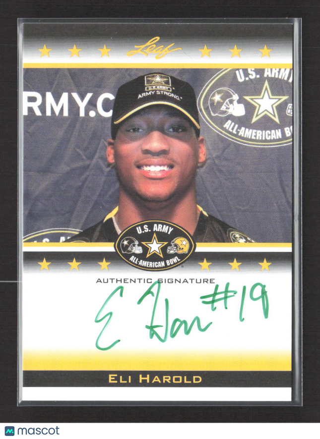 2012 Leaf U.S. Army All-American Bowl Selection Tour Eli Harold #TA-EH1 /10 Auto