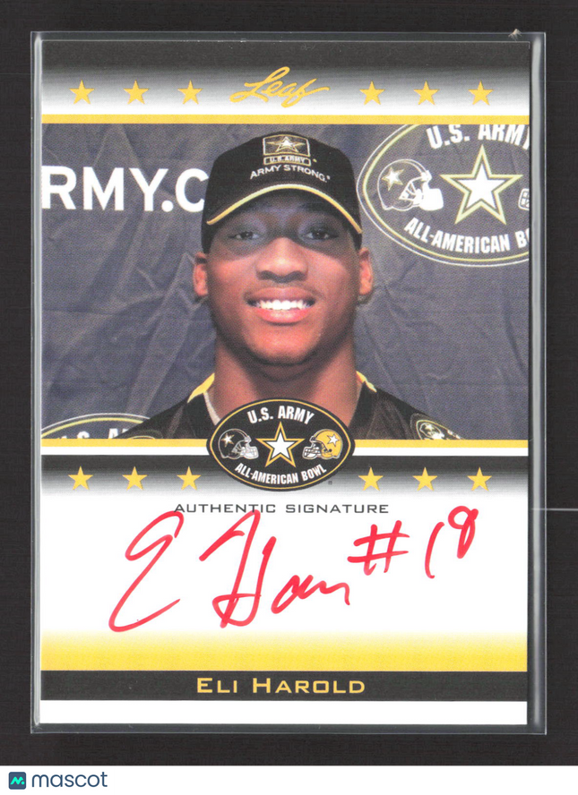 2012 Leaf U.S. Army All-American Bowl Selection Tour Eli Harold #TA-EH1 /25 Auto
