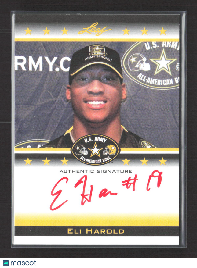 2012 Leaf U.S. Army All-American Bowl Selection Tour Eli Harold #TA-EH1 /25 Auto