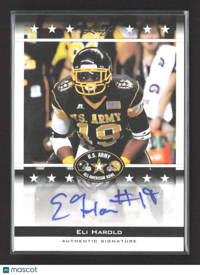 2012 Leaf U.S. Army All-American Bowl Eli Harold #BA-EH1 Auto