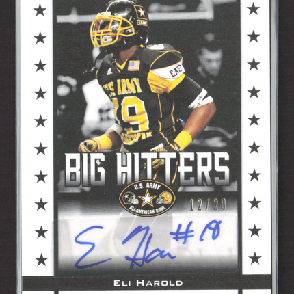 2012 Leaf U.S. Army All-American Bowl Big Hitters Eli Harold #BH-EH1 12/20 Auto