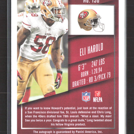 2015 Panini Contenders Football Championship Ticket Eli Harold #130 RC /25 Auto