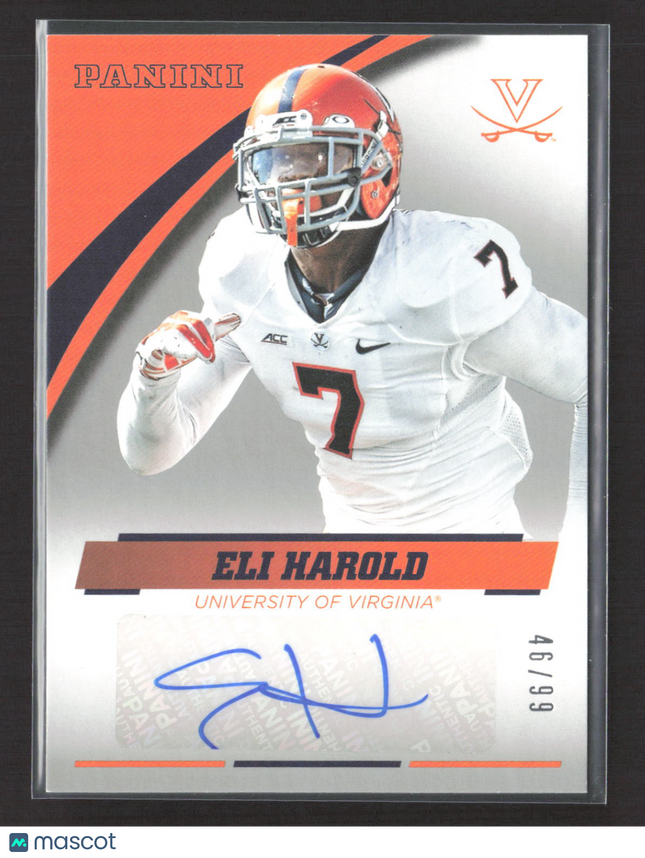 2016 Panini Virginia Team Collection Eli Harold #EH-VA 46/99 Auto