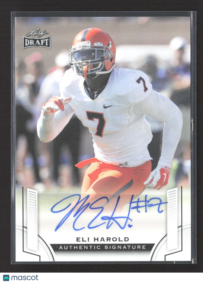 2015 Leaf Draft Eli Harold #BA-EH1 Auto