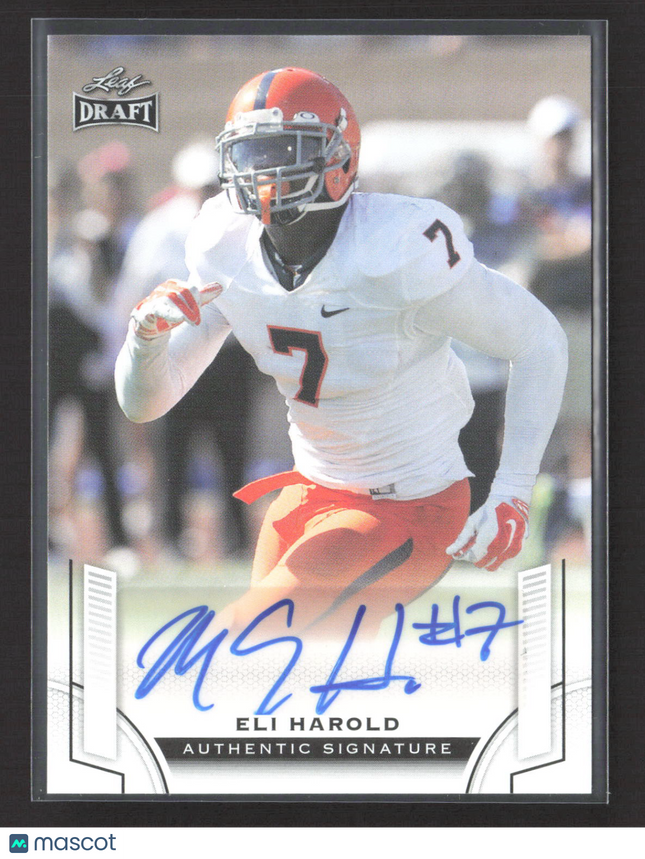 2015 Leaf Draft Eli Harold #BA-EH1 Auto