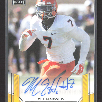 2015 Leaf Draft Eli Harold #BA-EH1 Authentic Signature Auto