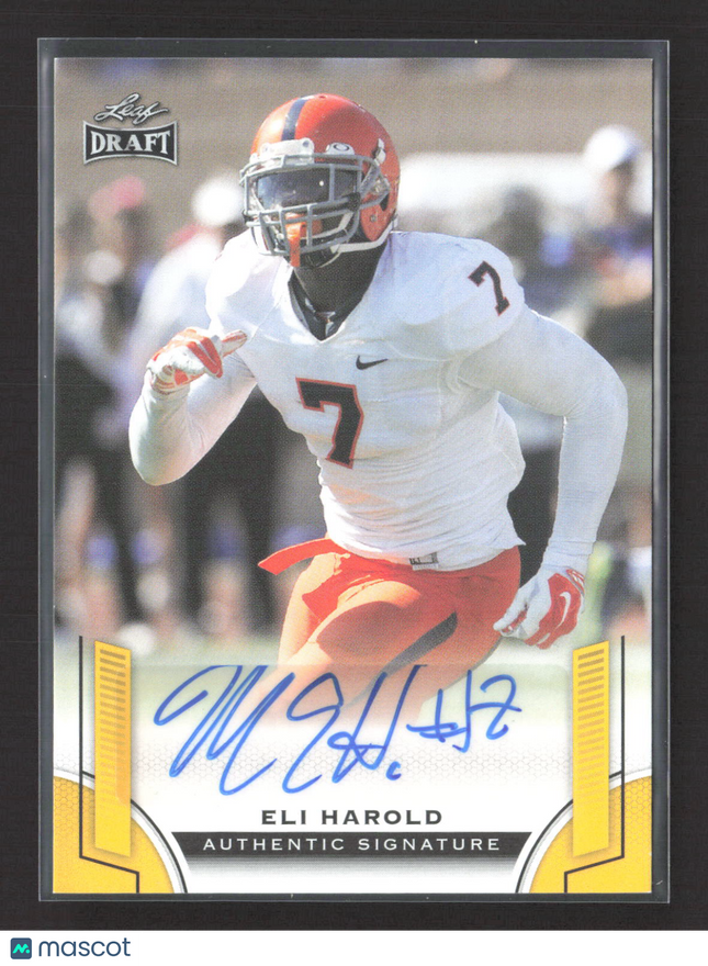 2015 Leaf Draft Eli Harold #BA-EH1 Authentic Signature Auto