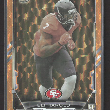 2015 Bowman Eli Harold #69 Orange Atomic Refractor RC /50