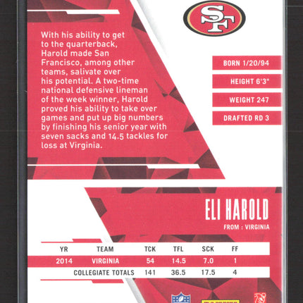2015 Panini Certified Eli Harold #142 Blue RC /50