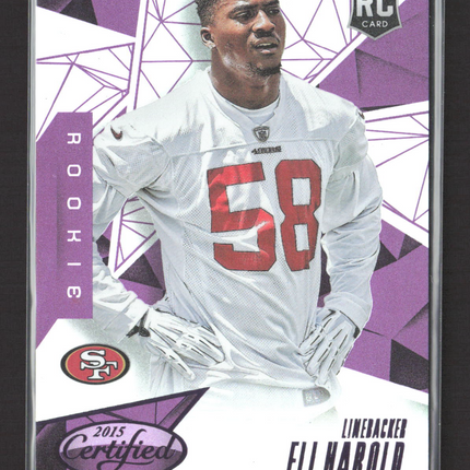 2015 Panini Certified Eli Harold #142 Purple RC 04/10