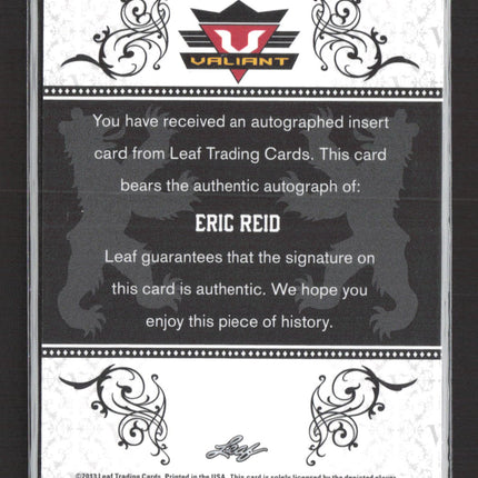 2013 Leaf Valiant Eric Reid #BA-ER1 Authentic Signature Auto