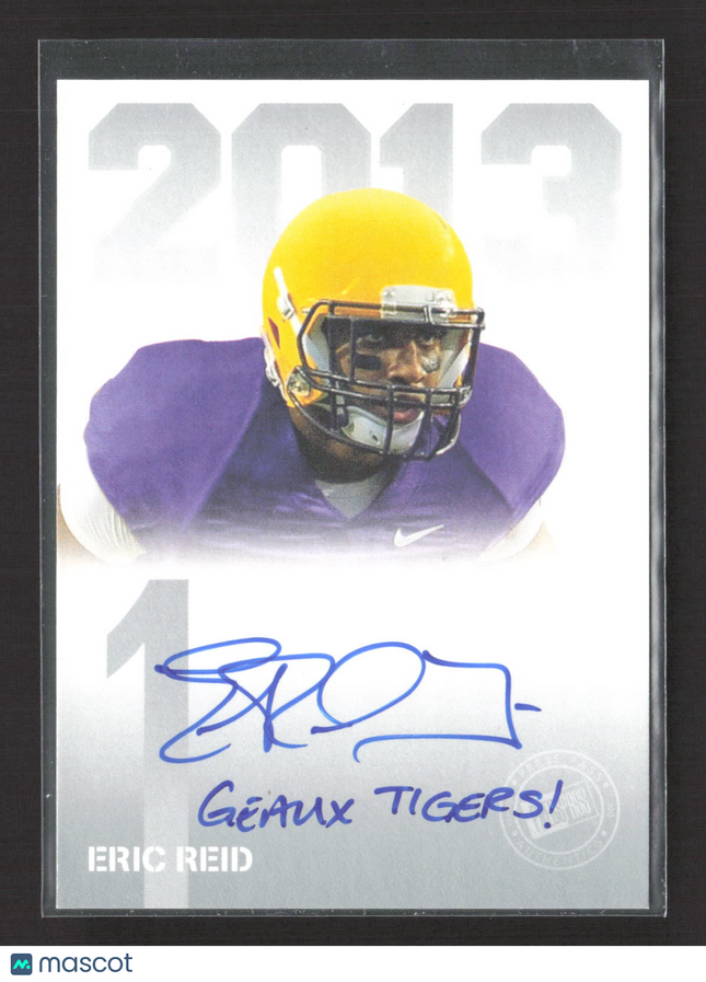 2013 Press Pass Signings Eric Reid #PPS-ER Auto Geaux Tigers