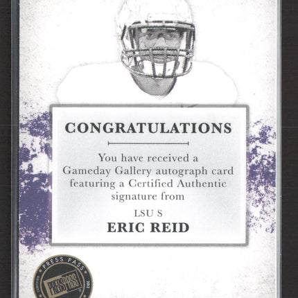 2013 Press Pass Gameday Gallery Eric Reid #GG-ER 31/99 Auto
